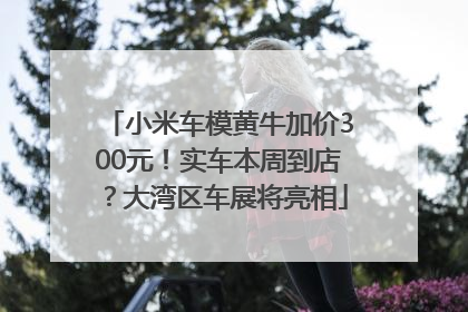 小米车模黄牛加价300元！实车本周到店？大湾区车展将亮相