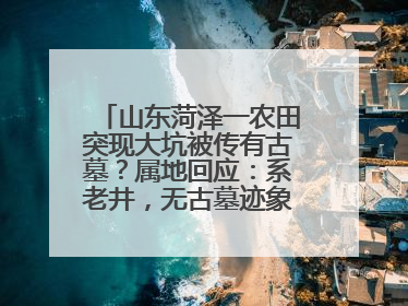 山东菏泽一农田突现大坑被传有古墓？属地回应：系老井，无古墓迹象，已回填