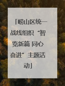 崂山区统一战线组织“智览新篇 同心奋进”主题活动