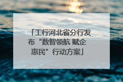 工行河北省分行发布“数智领航 赋企惠民”行动方案