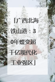 广西北海铁山港：30年蝶变超千亿现代化工业强区