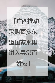 广西推动采购更多东盟国家水果进入寻常百姓家