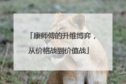 康师傅的升维博弈，从价格战到价值战