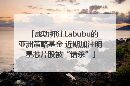 成功押注Labubu的亚洲策略基金 近期加注明星芯片股被“错杀”