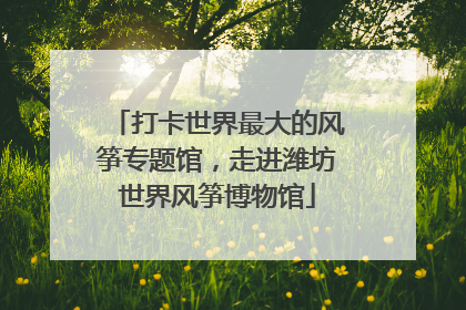打卡世界最大的风筝专题馆，走进潍坊世界风筝博物馆