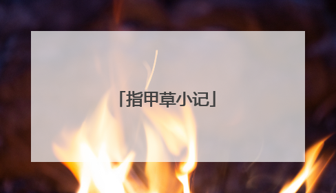 指甲草小记