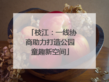 枝江：一线协商助力打造公园童趣新空间