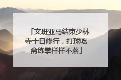 文班亚马结束少林寺十日修行，打球吃斋练拳样样不落