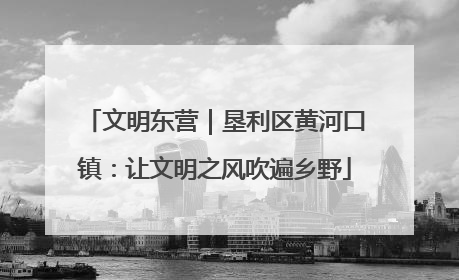 文明东营｜垦利区黄河口镇：让文明之风吹遍乡野
