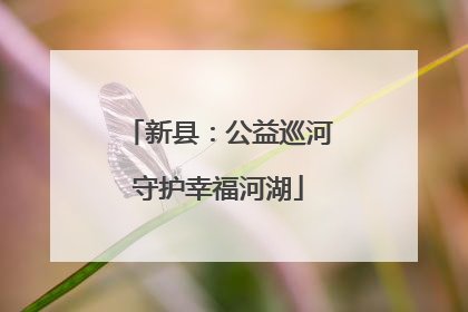 新县：公益巡河守护幸福河湖