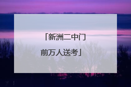 新洲二中门前万人送考