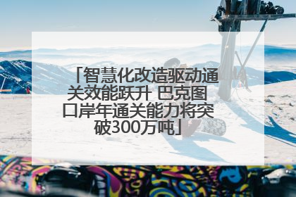 智慧化改造驱动通关效能跃升 巴克图口岸年通关能力将突破300万吨