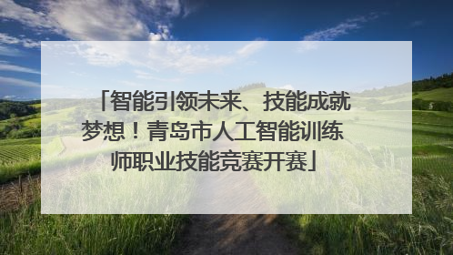 智能引领未来、技能成就梦想！青岛市人工智能训练师职业技能竞赛开赛