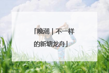 晚潮｜不一样的新塘龙舟