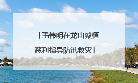 毛伟明在龙山桑植慈利指导防汛救灾
