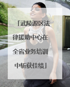 武陵源区法律援助中心在全省业务培训中斩获佳绩