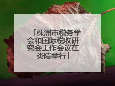 株洲市税务学会和国际税收研究会工作会议在炎陵举行