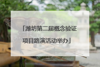 潍坊第二届概念验证项目路演活动举办