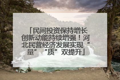 民间投资保持增长 创新动能持续增强！河北民营经济发展实现“量”“质”双提升