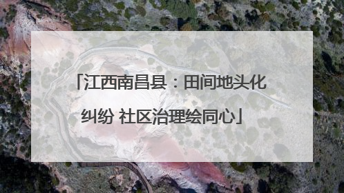 江西南昌县：田间地头化纠纷 社区治理绘同心