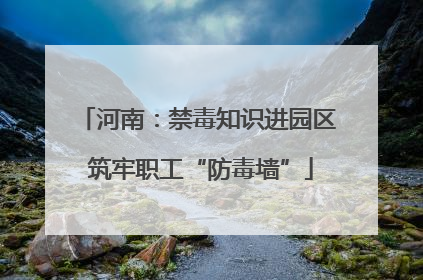 河南：禁毒知识进园区 筑牢职工“防毒墙”