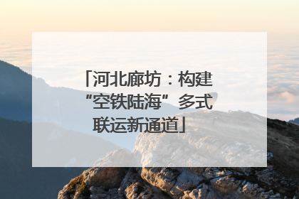 河北廊坊：构建“空铁陆海”多式联运新通道
