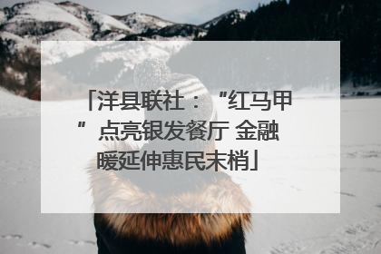 洋县联社：“红马甲”点亮银发餐厅 金融暖延伸惠民末梢
