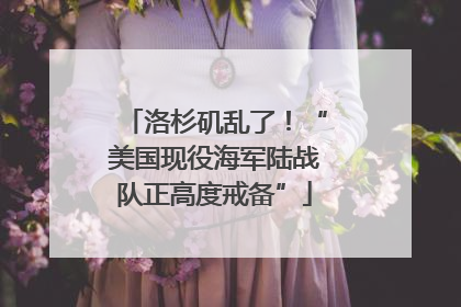 洛杉矶乱了！“美国现役海军陆战队正高度戒备”