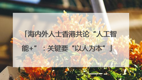 海内外人士香港共论“人工智能+”：关键要“以人为本”
