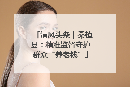 清风头条｜桑植县：精准监督守护群众“养老钱”