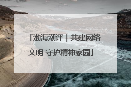 渤海潮评｜共建网络文明 守护精神家园