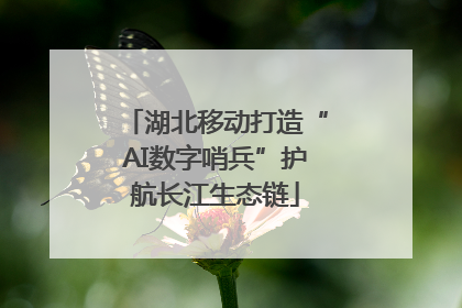 湖北移动打造“AI数字哨兵”护航长江生态链