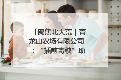 聚焦北大荒｜青龙山农场有限公司：“插前寄秧”助力农业节本增效