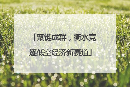 聚链成群，衡水竞逐低空经济新赛道
