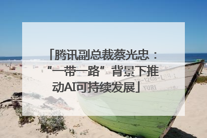腾讯副总裁蔡光忠：“一带一路”背景下推动AI可持续发展