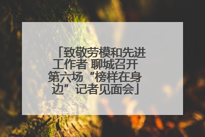 致敬劳模和先进工作者 聊城召开第六场“榜样在身边”记者见面会