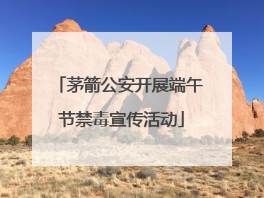 茅箭公安开展端午节禁毒宣传活动