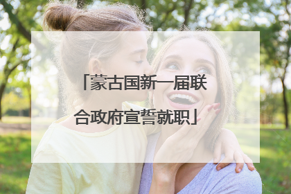 蒙古国新一届联合政府宣誓就职