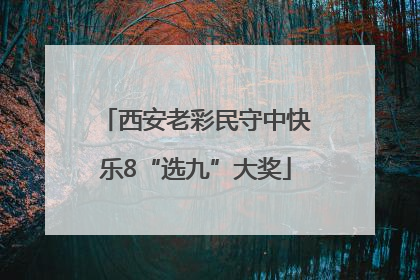 西安老彩民守中快乐8“选九”大奖