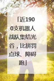 近1900支机器人战队集结光谷，比拼罚点球、障碍跑