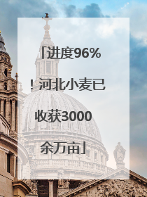 进度96%！河北小麦已收获3000余万亩