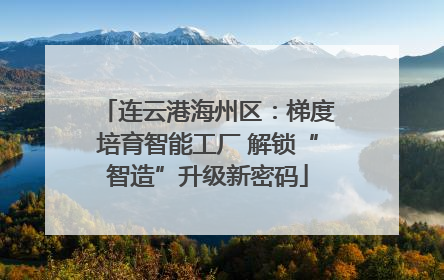 连云港海州区：梯度培育智能工厂 解锁“智造”升级新密码