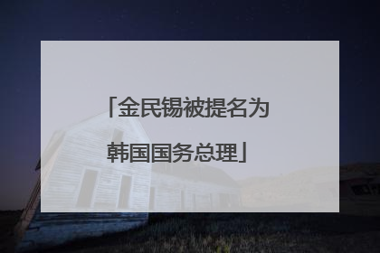 金民锡被提名为韩国国务总理