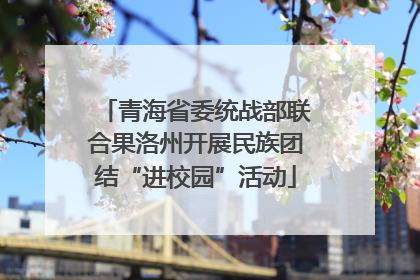 青海省委统战部联合果洛州开展民族团结“进校园”活动