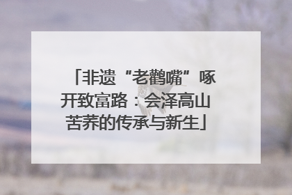 非遗“老鹳嘴”啄开致富路：会泽高山苦荞的传承与新生