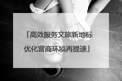 高效服务文旅新地标 优化营商环境再提速