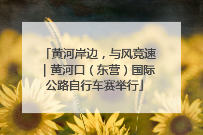 黄河岸边，与风竞速｜黄河口（东营）国际公路自行车赛举行