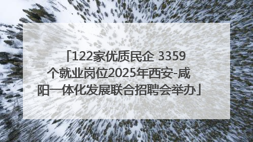 122家优质民企 3359个就业岗位2025年西安-咸阳一体化发展联合招聘会举办