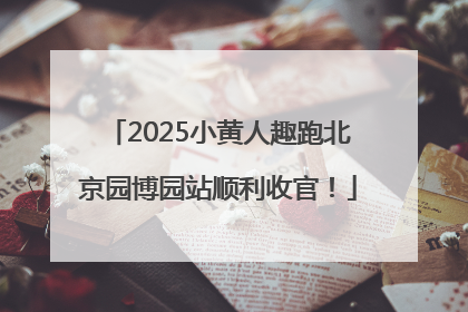 2025小黄人趣跑北京园博园站顺利收官！