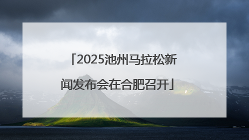 2025池州马拉松新闻发布会在合肥召开